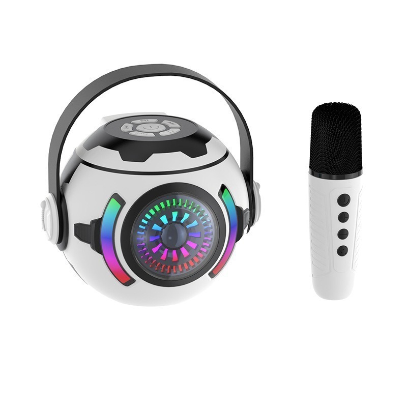 カスタマイズされた小さなボール Bluetooth スピーカー工場直接供給重低音カラーライトカラオケ機器マルチシーンに適しています|undefined