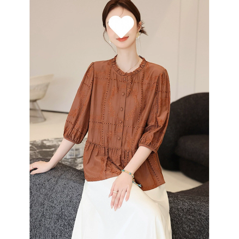 2025 новая шелковая футболка Hangzhou, женская летняя шелковая футболка Hangzhou, элегантный утягивающий топ, стильный топ из шелкового шелка для женщин