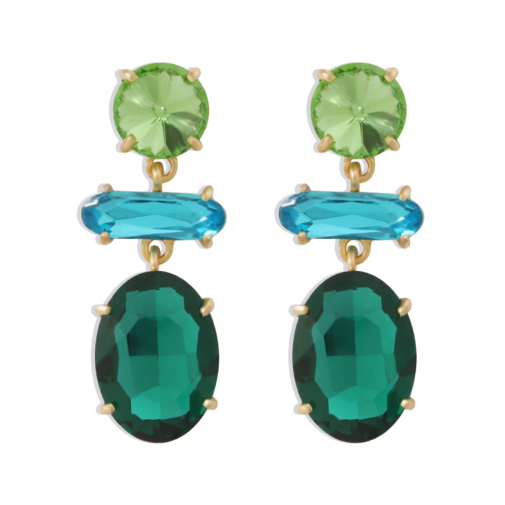 Fashion New Style Diamond Exaggerated Earrings display picture 4