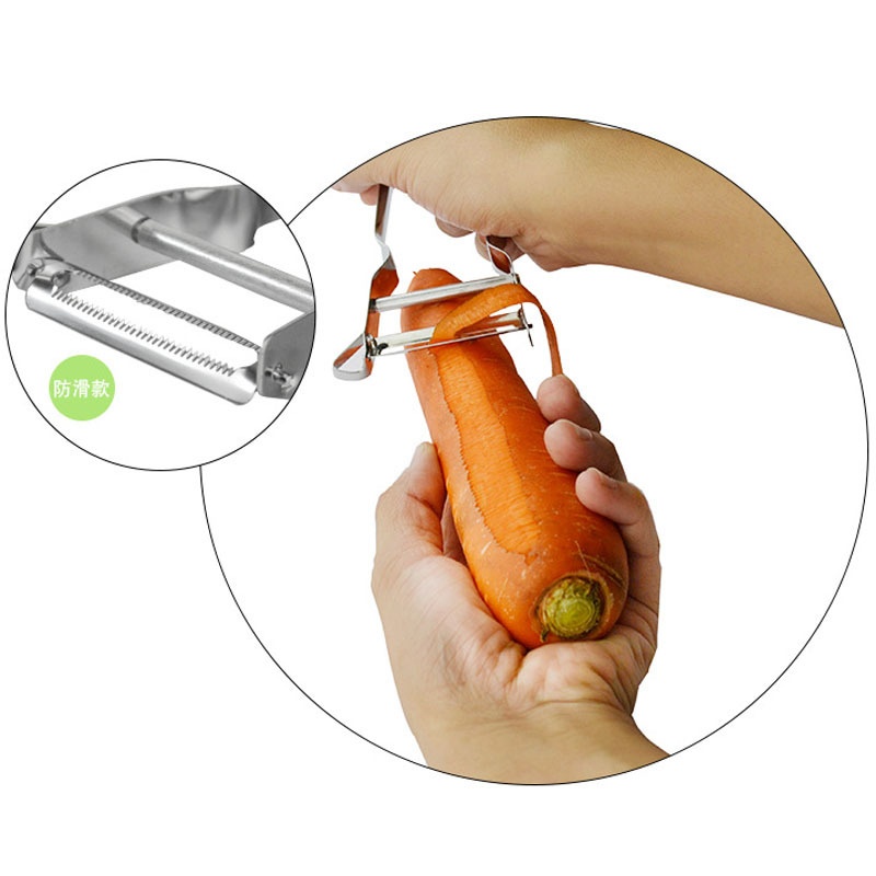 Stainless steel peeler potato peeler fruit and vegetable peeler kitchen home use multifunctional slicer