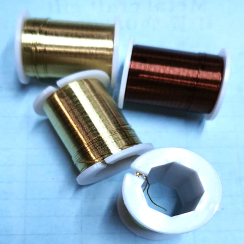 保色不易氧化铝线圆线diy饰品配件材料定型扎花线八角轮轴装