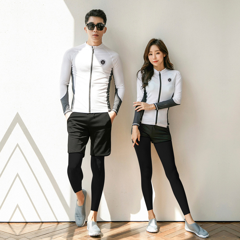 Sunscreen Quick-drying Diving Suit Men's Split Long-sleeved Trousers Snorkeling Jellyfish Suit Warm Swimwear for Couple Women's Surf Suit