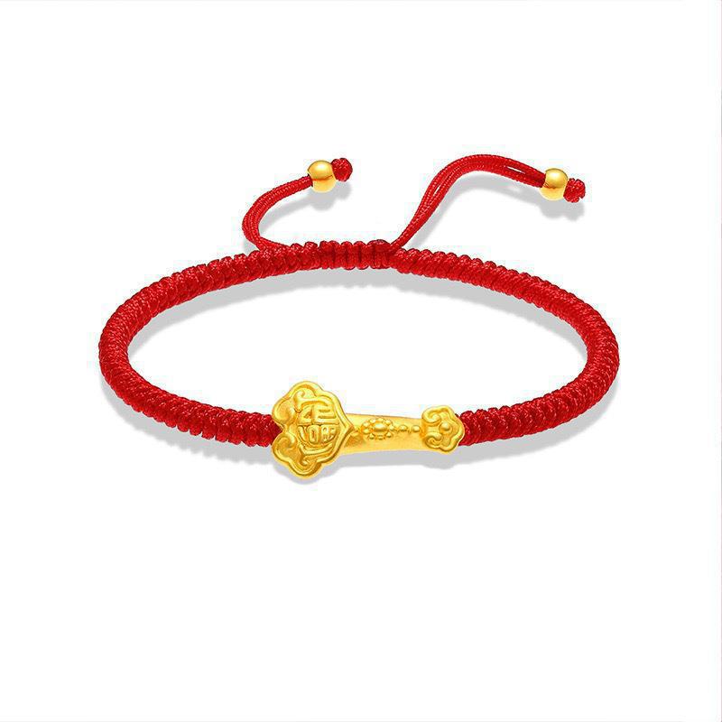 순금 루이 + 금구슬 2개 + 붉은 밧줄