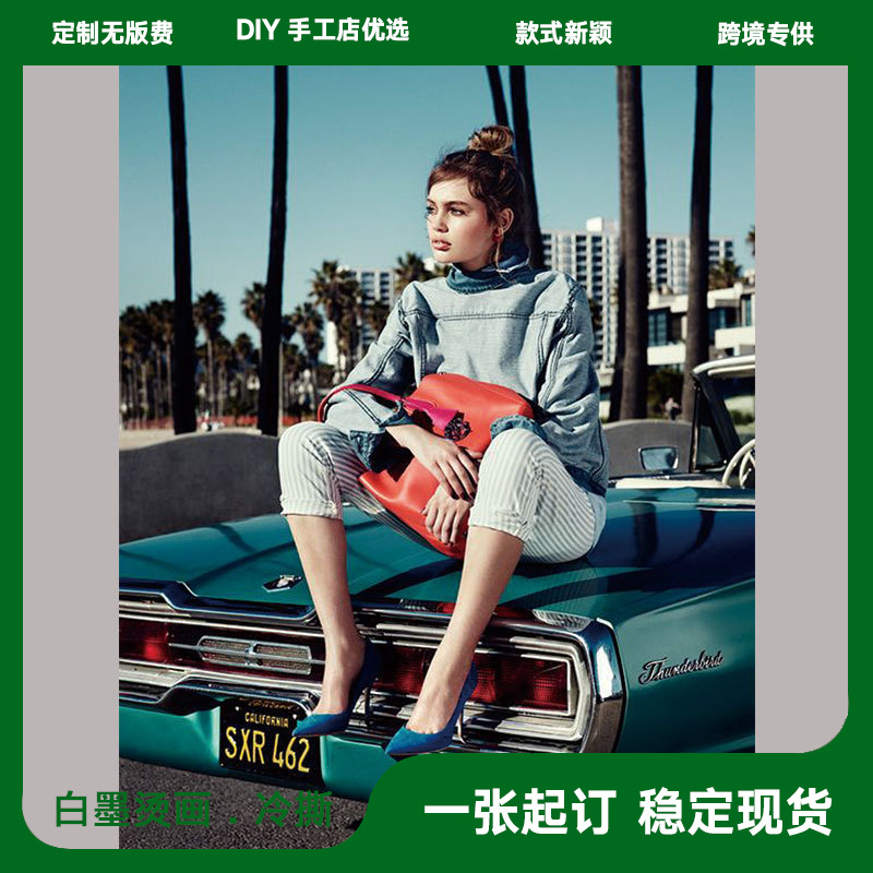 柯氏烫图烫画现货 美女印花图案烫印logo热转印胶片A级过粉耐水洗