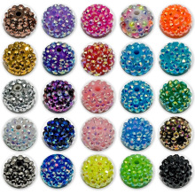 8mm－20mm树脂钻球杨梅球散珠DIY多拉手链饰品配件串珠厂家批发