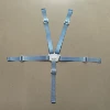 With clasp, white, blue