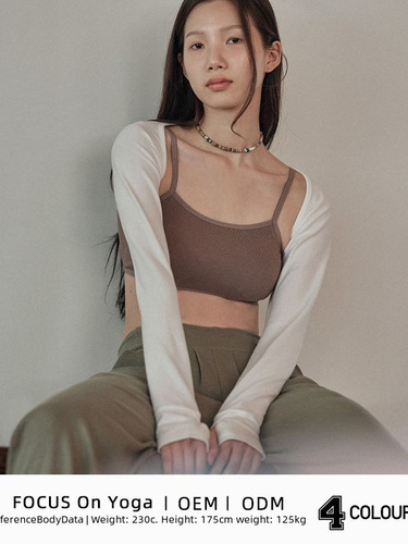Korean-style Ins trendy yoga set long-sleeved robe top, lightweight breathable outerwear for layering, sun protection sports open jacket outerwear