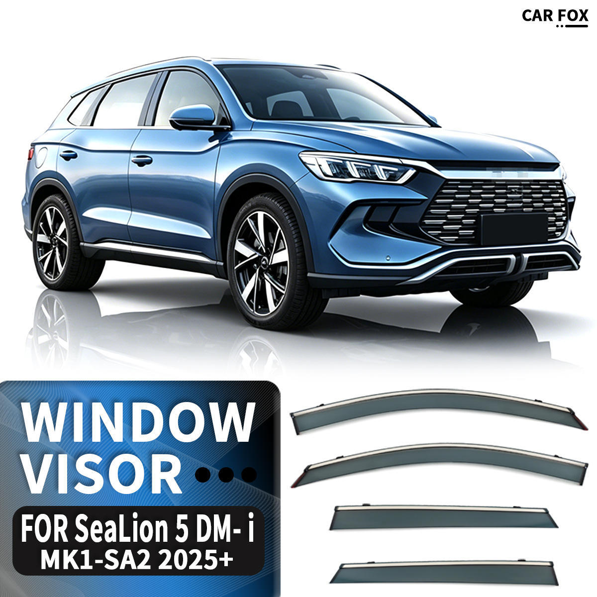 Suitable for BYD SeaLion 5 DM-i Window visor rain and sun shield [Overseas]