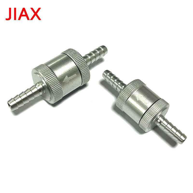Accesorios generales para maquinaria de automóviles y barcos Válvula de retención unidireccional de combustible Válvula de retención Aluminio redondo 4/6/8/10/12mm