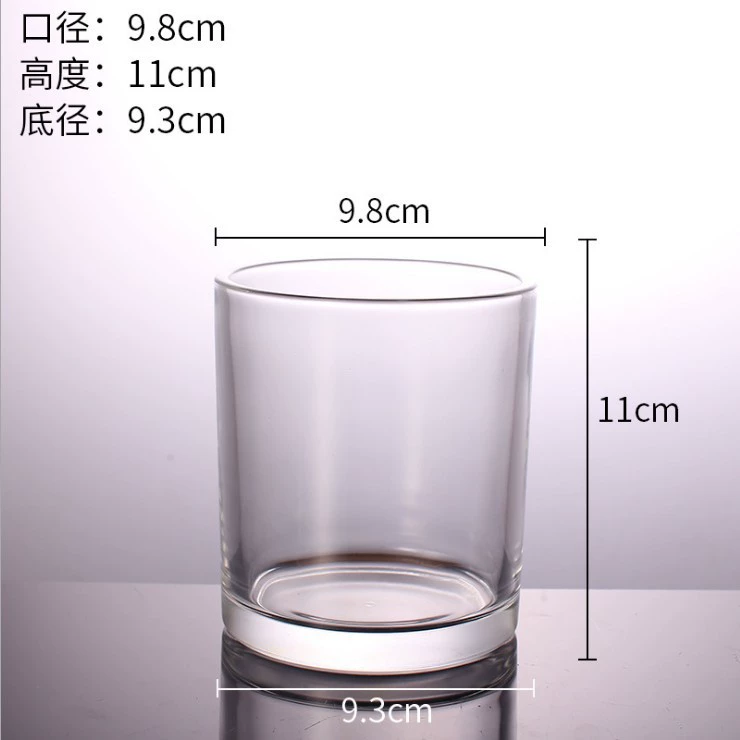 Lijiao Candid Cup Домашний DIY самодельная свеча, ароматерапия, стеклянная чашка, пустая воск, стеклянная спальня, прозрачная подсвечник
