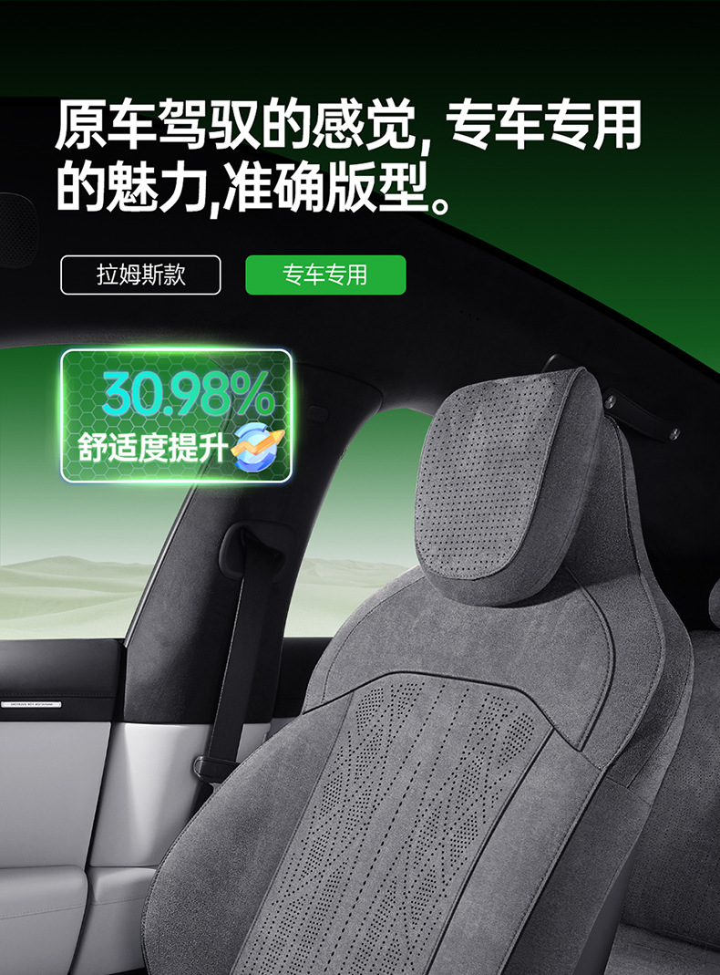 Suitable for Xiaomi Yu7 Car Seat Cushions, All-Season Universal Suede Seat Covers, Breathable, High-End Feel, Full Surround Seat Cushions