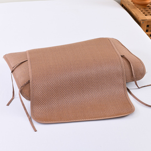 ✅ Summer Ice Silk Pillow Mat Bamboo Rattan Pillow Piece Adult Summer Mat Pillow Case Single Kidsren Large Strap Pillow Core
