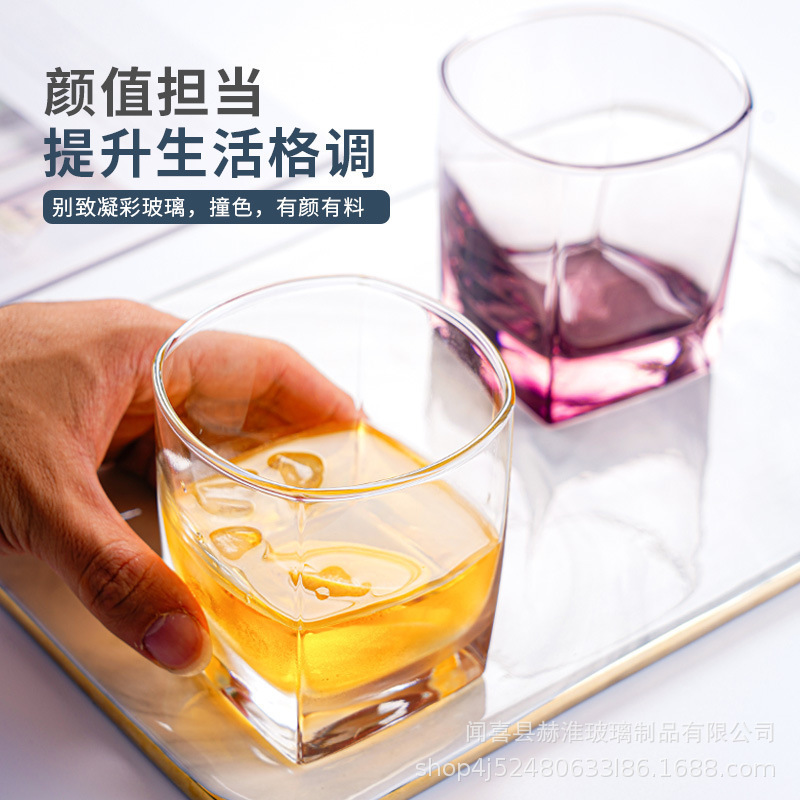 Taza de enjuague de vidrio, taza de cepillo de dientes, taza de lavado de lujo especial para parejas de alta gama, taza de lavado de alta calidad, logotipo