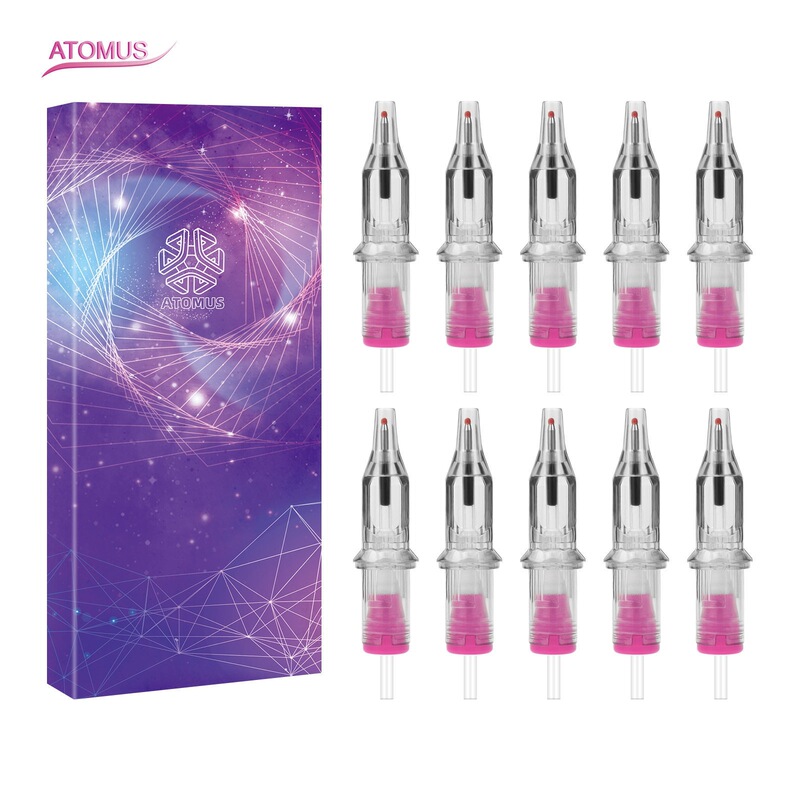 Shadow 250g Pressure Elastic Spring Fogging Practice Translucent Integrated Ballpoint Pen Ink Cartridge Tattoo Needles 10 Pieces
