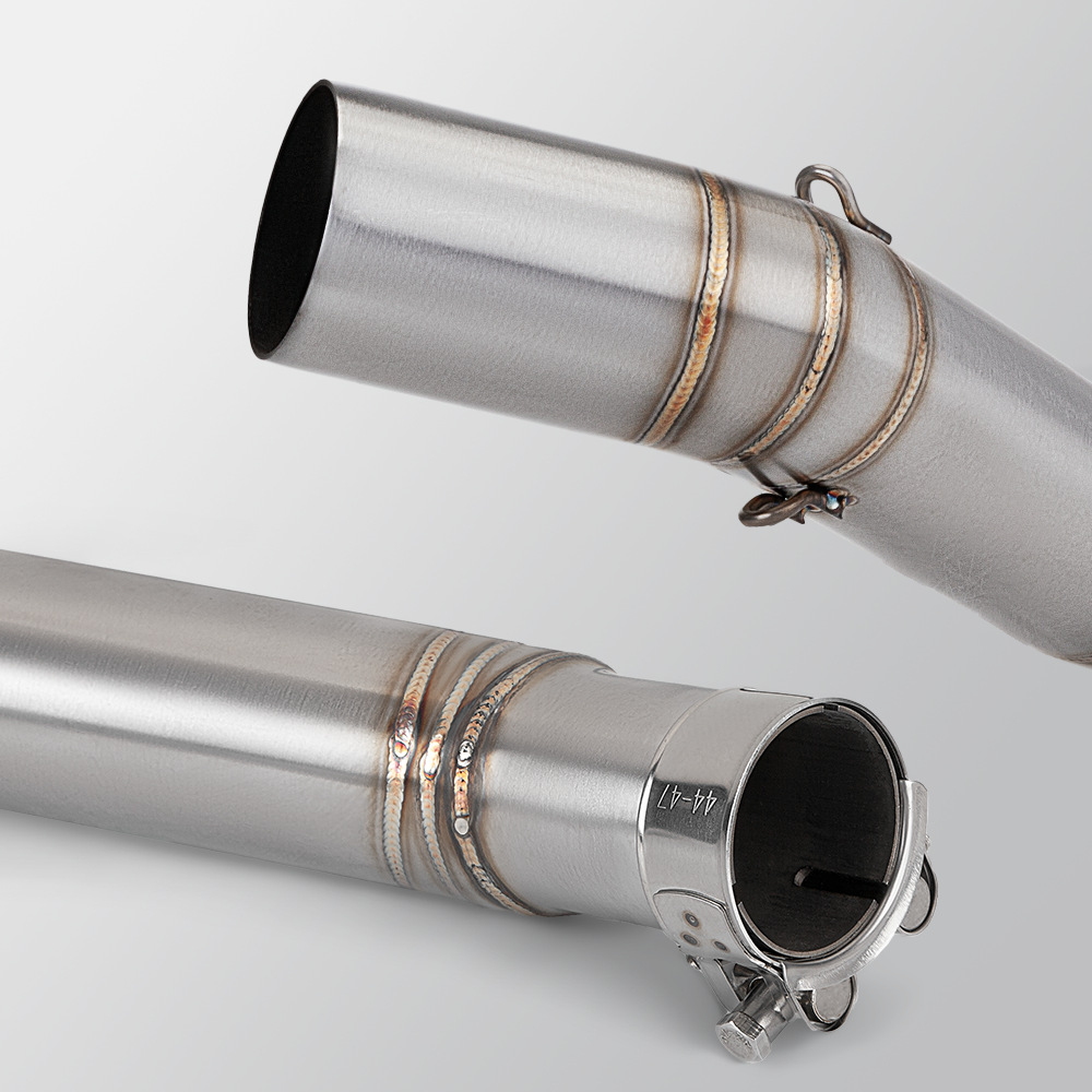 Non-destructive installation of Wuji 500DS 250RR 525R stainless steel middle exhaust pipe tail muffler suit