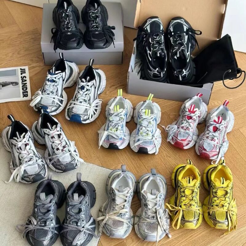 Putian Chunyuan 2023 New Paris Ten Generation 3XL Torre Shoes Men's and Women's Old Color Block Thick Bottom Casual Sneakers