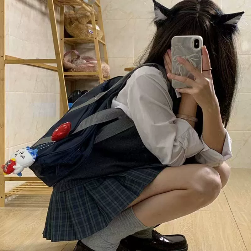 [Qinglan] августовский письмо JK, оригинальная аутентичная юбка, студенческая форма, плиссированная юбка, сексуальная юбка, школьные принадлежности, короткая юбка