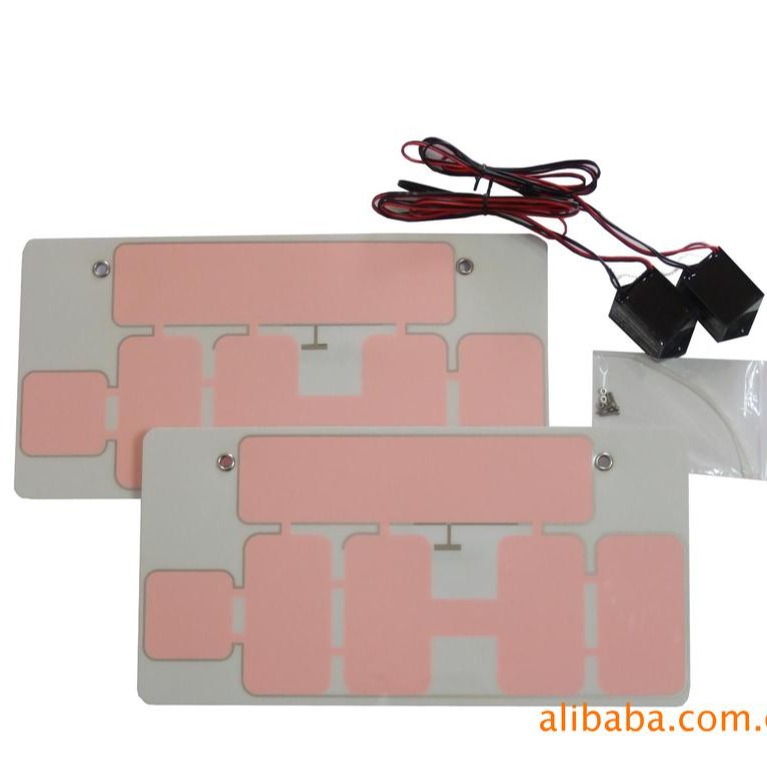 EL illuminated car logos, Japanese illuminated license plates, Taiwan license plates, LED illuminated Japanese license plates.