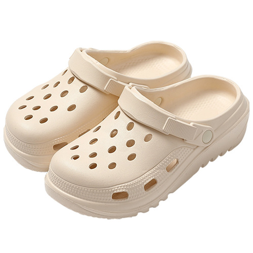 EVA medical hole-in-the-wall shoes for women in summer, thick-soled outdoor wear shoes for couples in summer, thick-soled home outdoor shoes for men