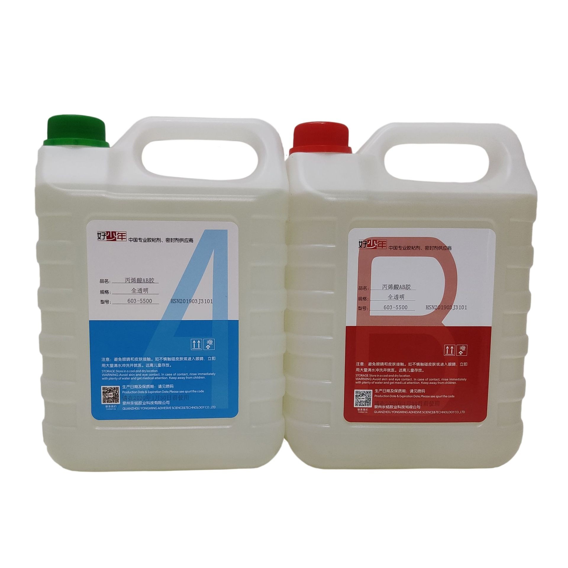 완전 투명 아크릴 AB 접착제