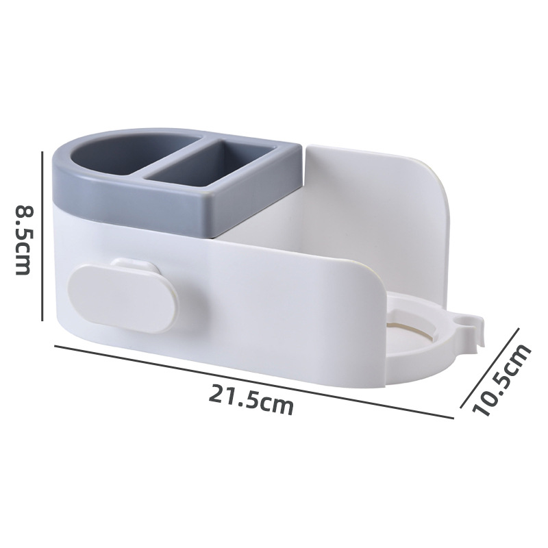 Estante de almacenamiento para secador de pelo sin perforar, estante de almacenamiento vertical de plástico para baño, estante de colocación de secador de pelo montado en la pared