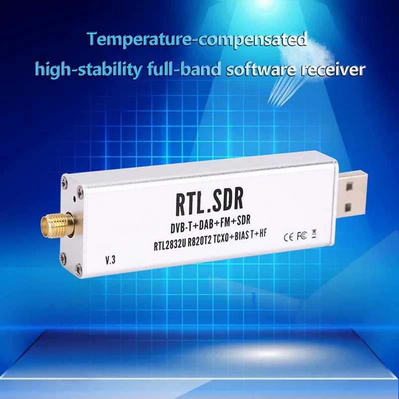 RTL-SDR Blog V3 R820T2 TCXO приемник программное радио широкая частота ультракоротковолновый
