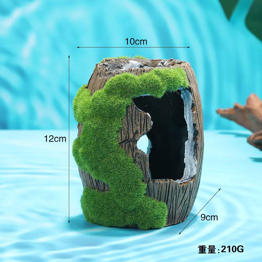 이끼가 있는 대형 통