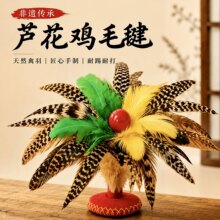 芦花鸡毛毽子运动比赛专用毽成人耐踢儿童小学生2026新款初学者腱