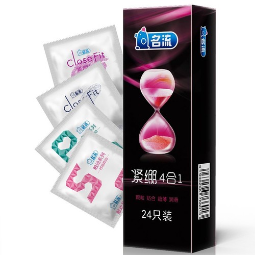 Celebrity Condoms Tight 4-in-1 24-pack condoms are as thin as wings, fashionable and dynamic, with three senses and passionate touch