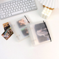 ins風三寸拍立得相紙收納冊專輯小卡卡冊2孔活頁PP相冊本透明紀念