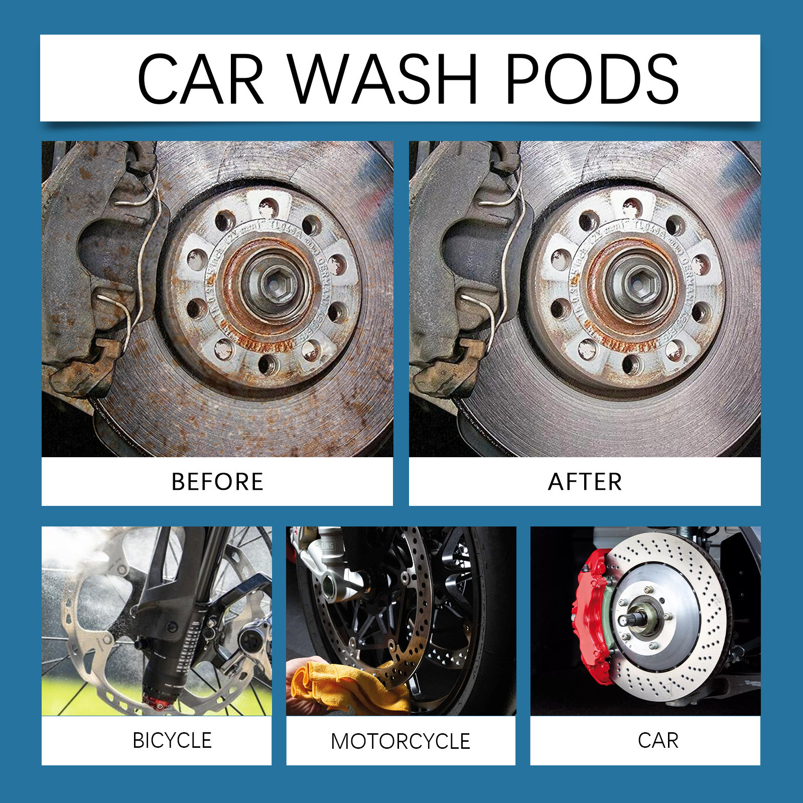 Rayhong Car Brake Cleaner Car Brake Disc Wheel Cleaning Rust Removal Polishing Maintenance Cleaner