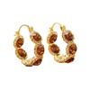 Demi-season basket, classic fashionable retro earrings, 2023, wide color palette, flowered