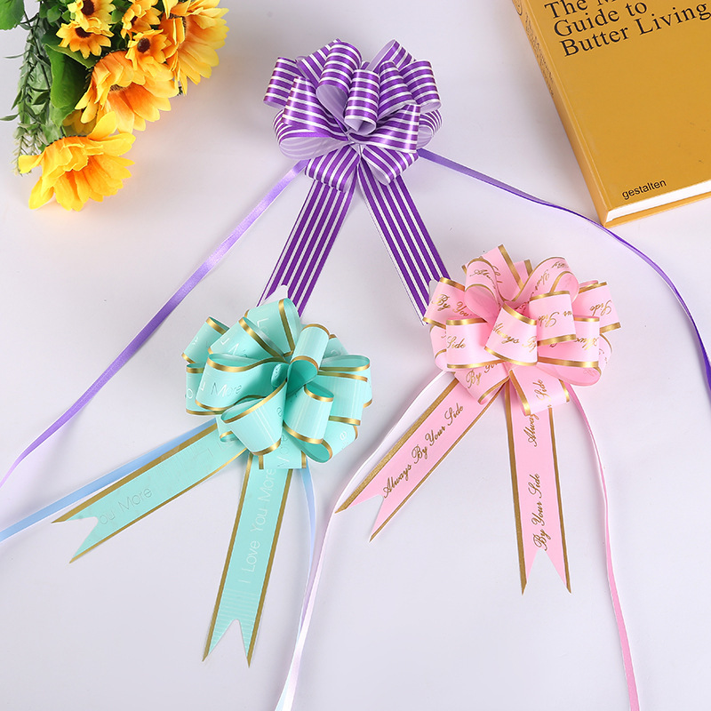 Nuevo embalaje de regalo de Navidad transfronterizo 30 letra mediana Blanco macaron multi-estilo Flor de extracción de mano Flor de nueve secciones multi-color