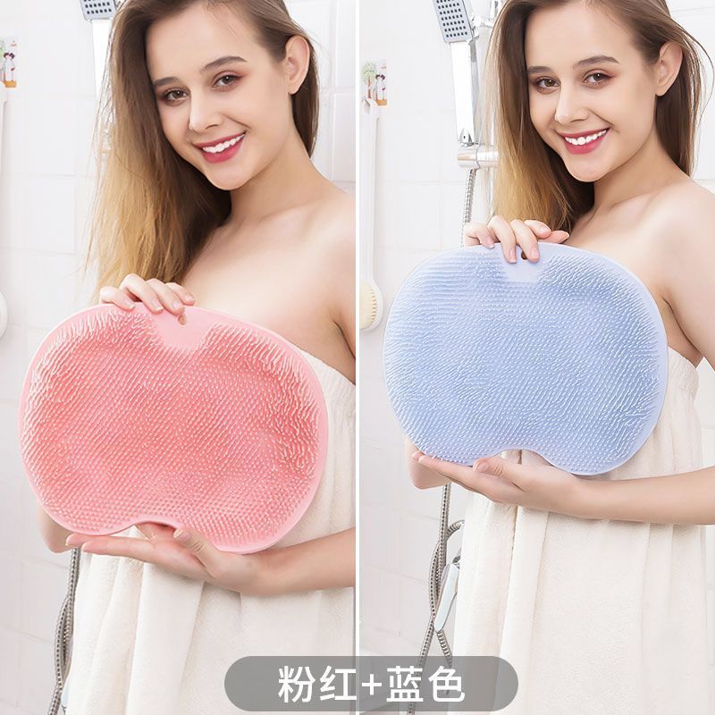 背中こすりツール、入浴用ブラシ、怠け者用背中こすりパッド、吸盤、壁に貼れる、強力、手を借りずに背中をこする、足パッド|undefined