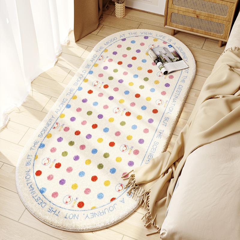 폴카 도트 게임 타원형 도트 플라스틱 바닥 램스울