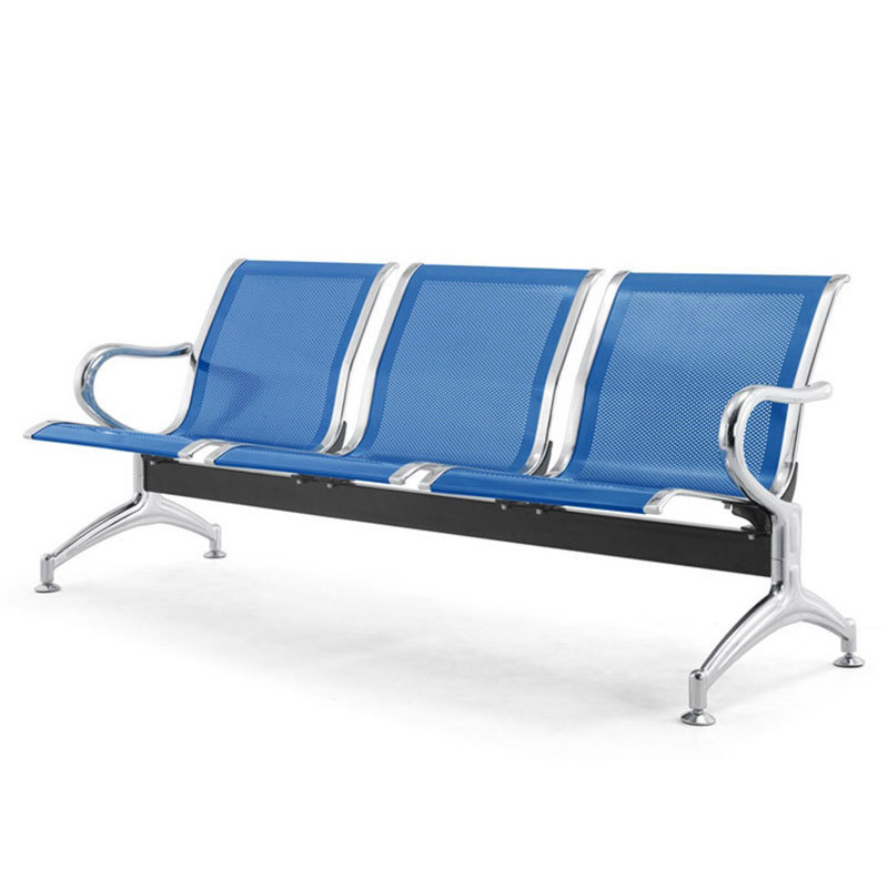 Silla de aeropuerto de acero laminado en frío de alta velocidad estación de tren cojín del asiento apoyabrazos opcional fila asiento público suministro directo de fábrica image 3