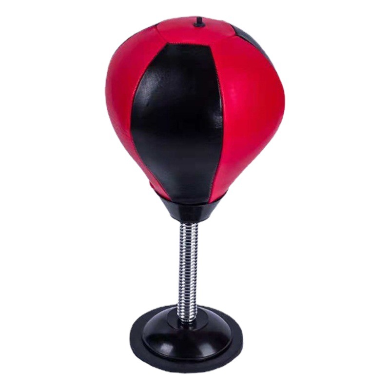 Fabricante en stock pequeña ventosa Bola de boxeo de escritorio Bola de ventilación bolsa de arena inflable bolsa de arena Bola de velocidad de boxeo entrega de una pieza