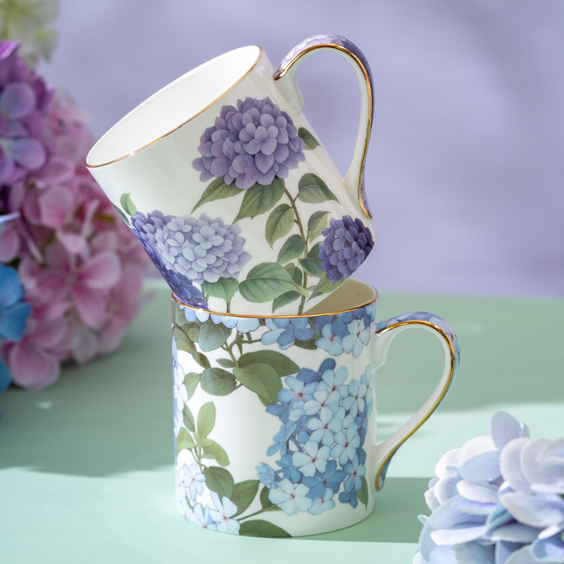 Taza de porcelana fina de estilo europeo, taza de oficina, taza para desayuno, taza para leche, taza para cerveza, taza para té con leche, taza para café
