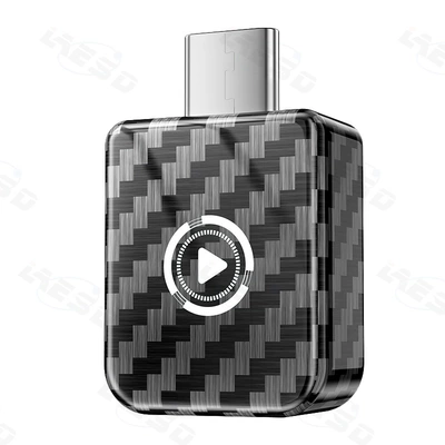 Cross-Border Car Connectivity Box Android Autocarplay Wireless Adapter 2-in-1 Smart Carplay Box (Simsiz CarPlay və Android Auto) - q1bw-carbon-fiber-type-c-wireless-carplay-android-auto-2-in-1-adapter-designed-for-overseas-systems-only
