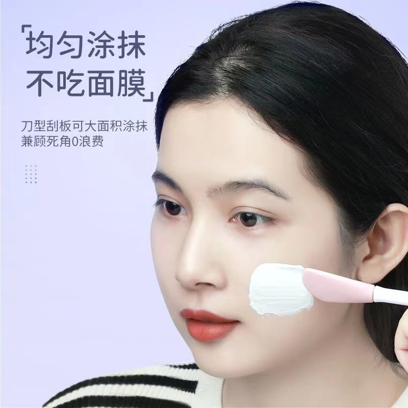 Pincel de Silicona para Mascarilla 17.3cm Silicona Doble Cabezal para Limpieza Facial image 5