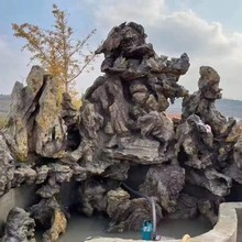 灵璧石假山 大小型园林景观工程假山流水造景 灵璧奇石景观石