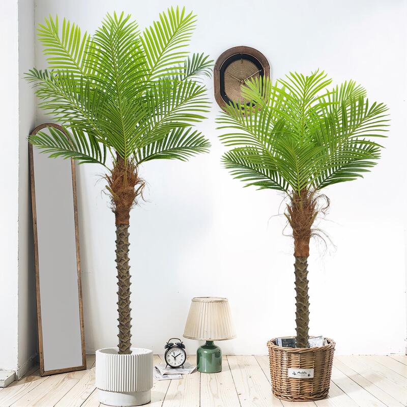 Coconut Tree Artificial Green Plant Classy Accessible Luxury Potted Indoor Living Room Palm Tree Large Sunflower Plant Decoration