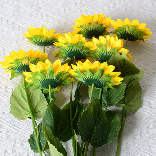 Internet celebrity bobo ball bouquet, simulated sunflower rose creative ornaments, table fake flower decoration, simulated flower diy