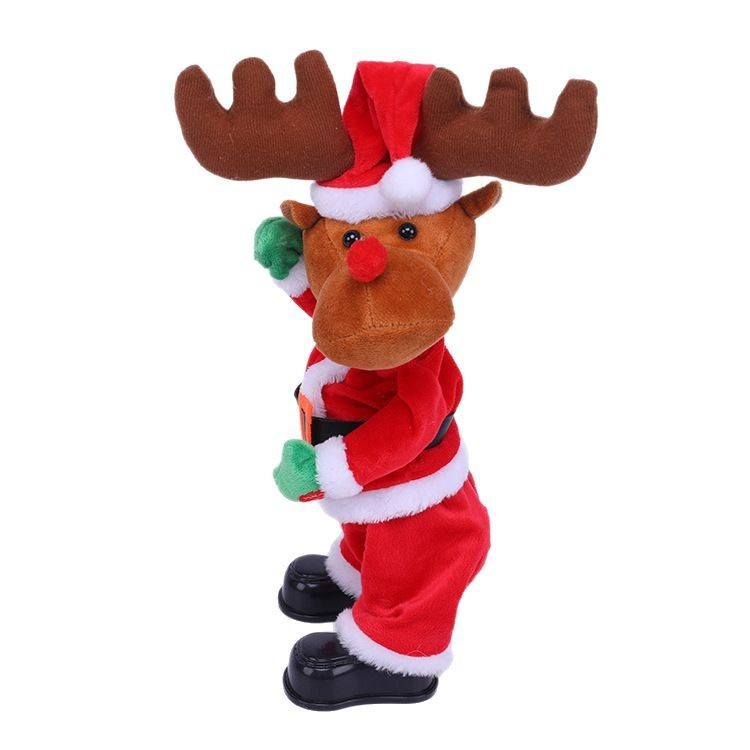 Papá Noel eléctrico música decoración navideña muñecas decoración navideña decoración navideña juguetes