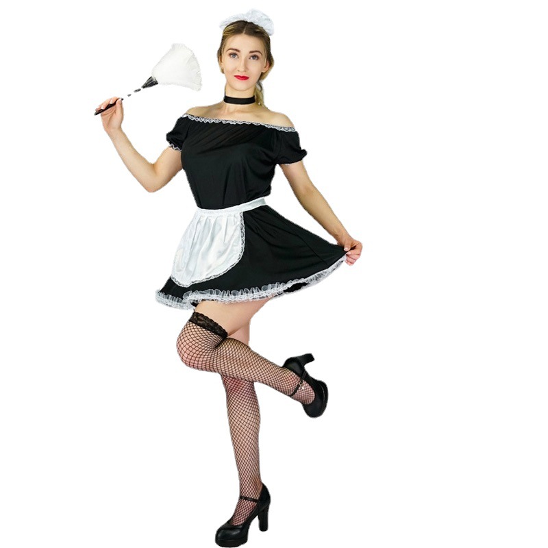 Traje de sirvienta de Carnaval cos traje de la etapa traje de Halloween traje de fiesta de disfraces distribución al por mayor