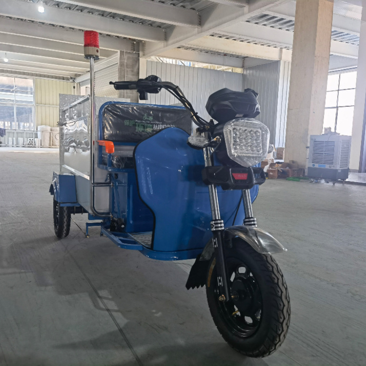 Cleaning Sweeper, Sanitation Truck, Three-Wheeled Cleaning Truck, Double Bucket Garbage Truck, Community Sanitation Garbage Transfer Truck