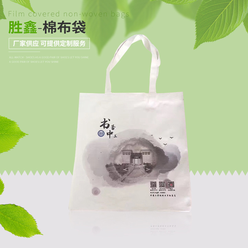 2019新款无纺布袋 棉布袋手提帆布袋 环保袋通用包装 厂家订做