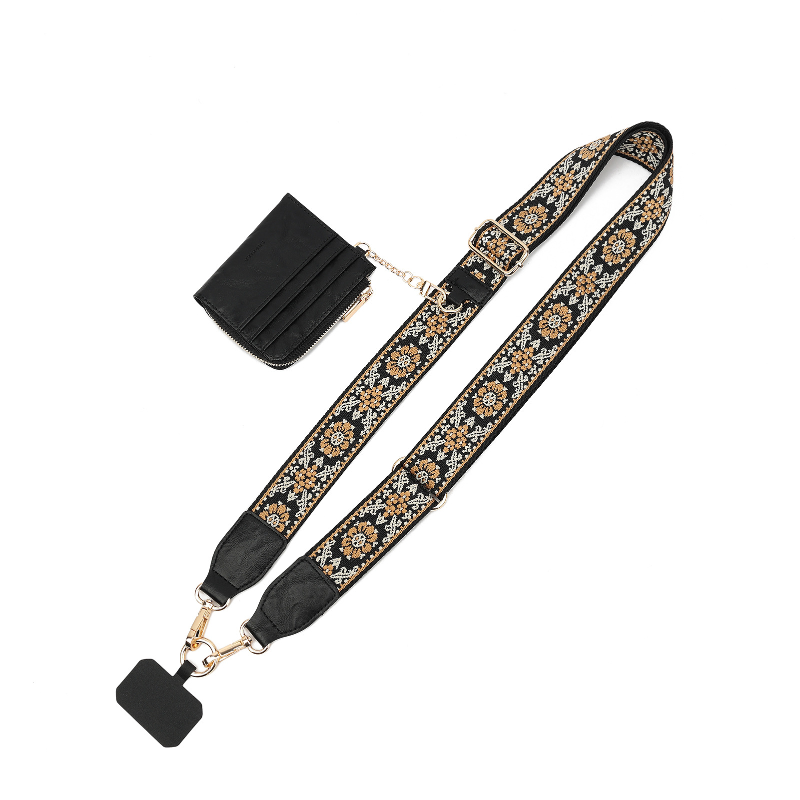 Cuello al por mayor cuerdas móviles de diseño de alta calidad accesorios de bolsas correa de hombro ajustable de alcance inclinado para evitar la pérdida de artefactos