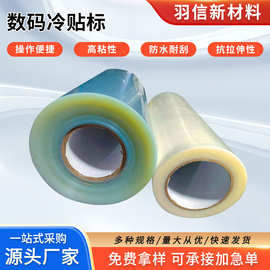 UV水晶标AB膜冷转印高粘uv卷材膜透明底模切水晶标打印转印膜批发