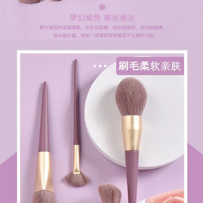 Cangzhou cepillo de maquillaje pequeño traje de patata dulce púrpura pelo suave cepillo de sombra de ojos cepillo suelto pincel corrector herramientas de belleza principiante ventas directas